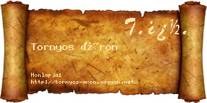 Tornyos Áron névjegykártya